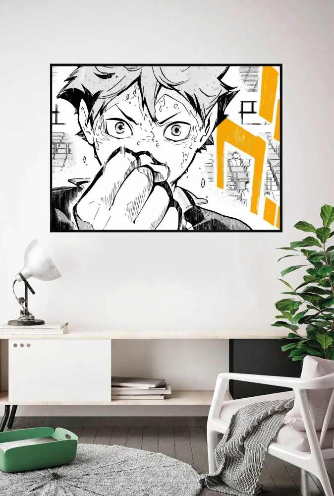 Lámina Haikyu Manga Hinata Estucado