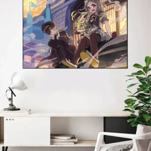 Lámina Hanako Kun y Yashiro Nene Estucado