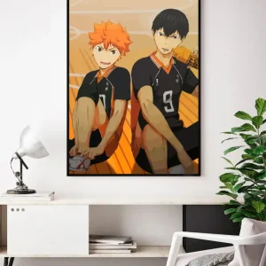 Lámina Hinata & Kageyama Estucado