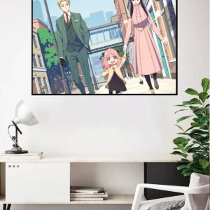 Lámina Loid Yor y Anya paseando Estucado