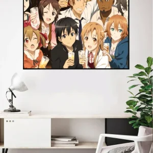 Lámina Personajes Sword art online Estucado