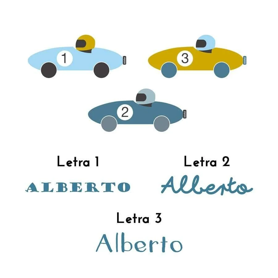 Lámina personalizada Coche de carreras