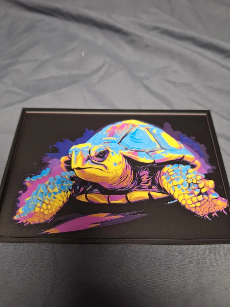 Lámina tortuga multicolor