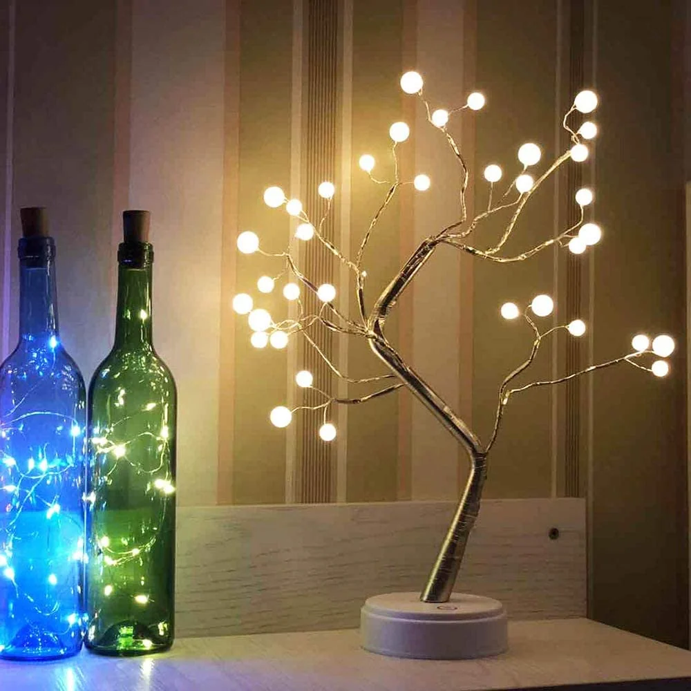 Lámpara Bonsái Perlas LED