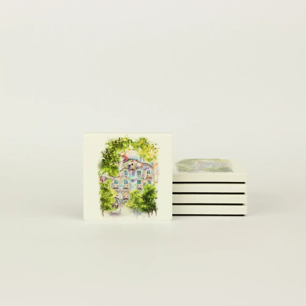 Casa Batllo en Verde Ceramic Magnet LNC Originals
