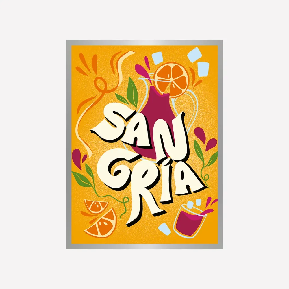 Sangria Lettering Gráfico Art Print LNC Originals