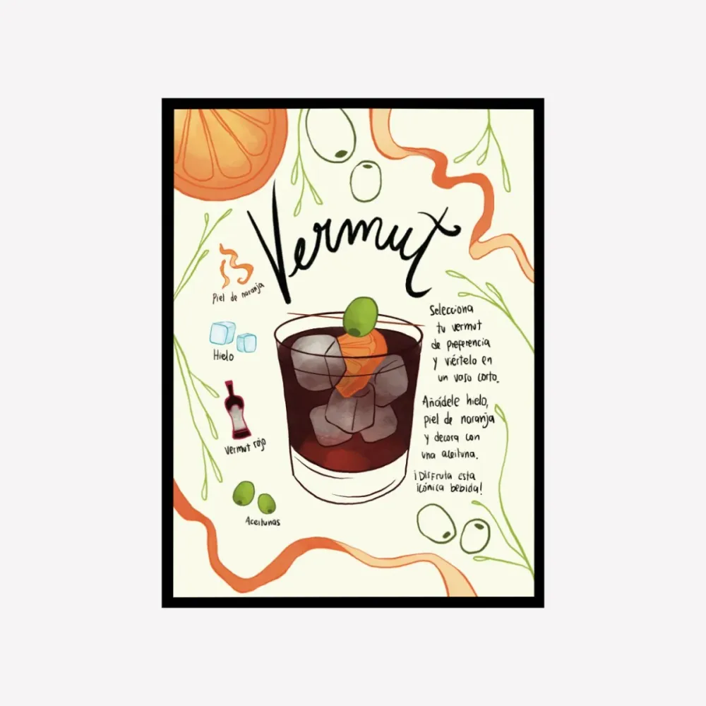 Vermut Receta Art Print LNC Originals
