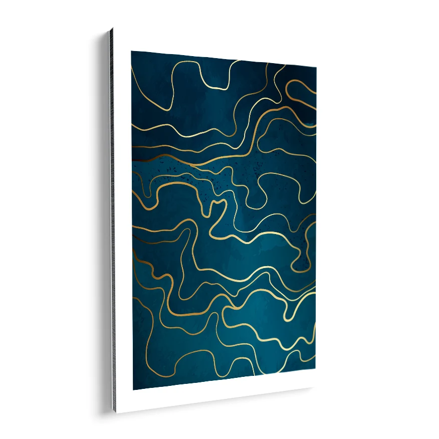 Líneas De Oro Tríptico Poster