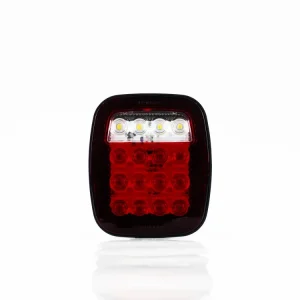 CALAVERA UNIVERSAL CUADRADA TIPO JEEP 16 LEDS SIN DESTELLO 12-24V LOMBRA 699