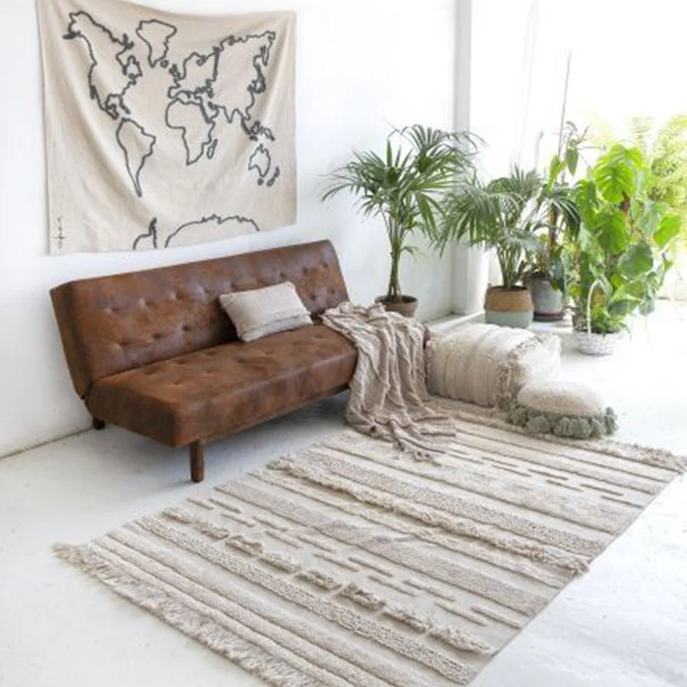 Alfombra lavable Lorena Canals Early Hours Air Dune White