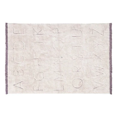 Alfombra lavable mediana reciclada de Lorena Canals ABC