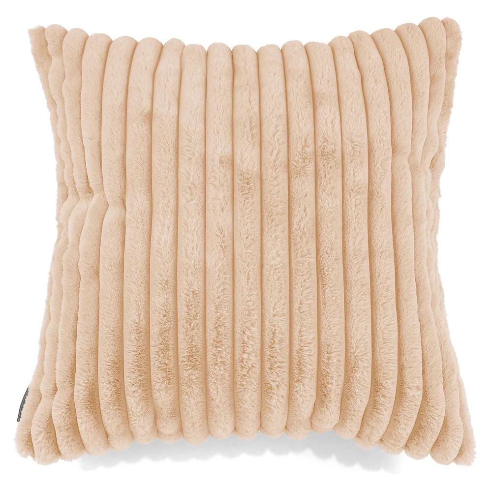 Fundas de Cojín Extra Grande 70 x 70cm - Pana de Felpa Ultra Durazno Durazno Lounge Pug
