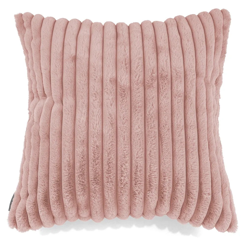 Fundas de Cojín Extra Grande 70 x 70cm - Pana de Felpa Ultra Rosa Empolvado Rosa Lounge Pug