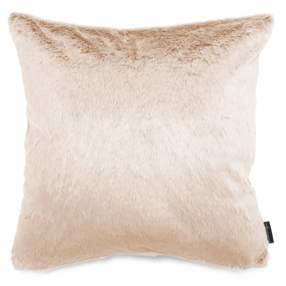 Fundas de Cojín Extra Grande 70 x 70cm - Piel de Conejo Sintética Blanco Blanco Lounge Pug