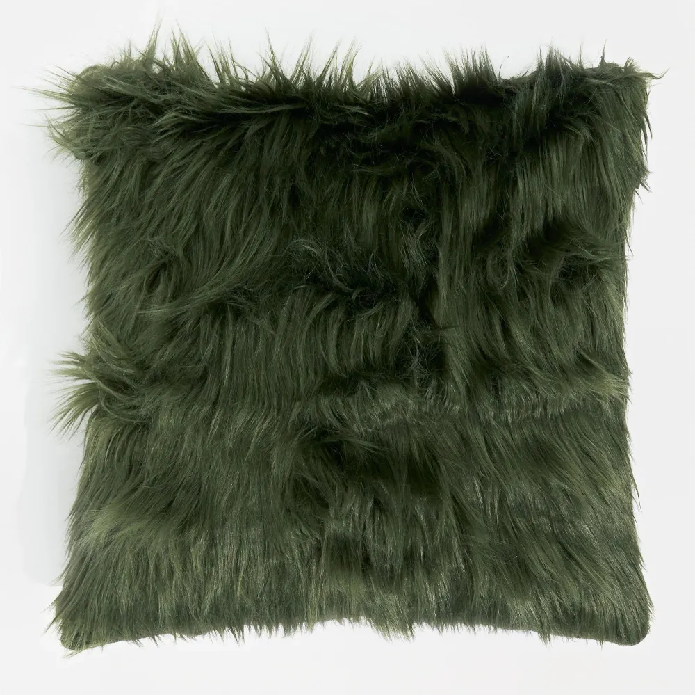 Fundas de Cojín Extra Grande 70 x 70cm - Piel Sintética Mongola Verde salvia Verde Lounge Pug
