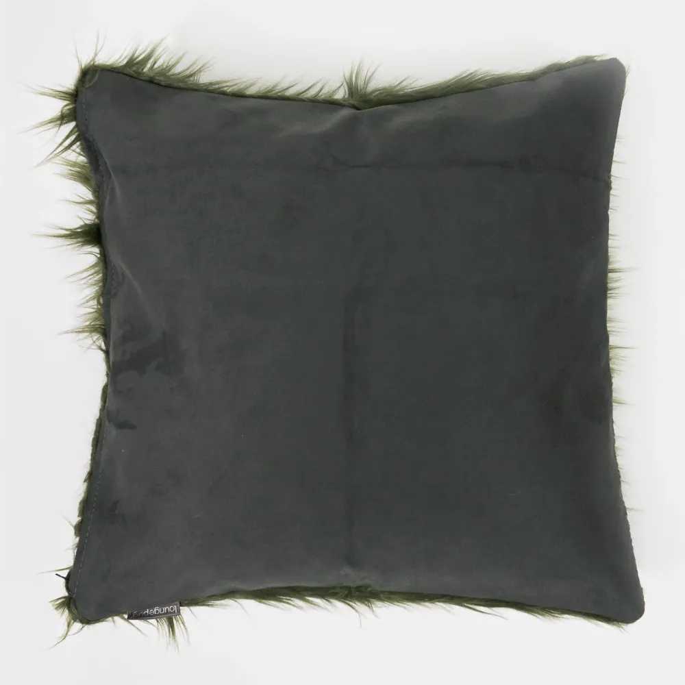 Fundas de Cojín Extra Grande 70 x 70cm - Piel Sintética Mongola Verde salvia Verde Lounge Pug