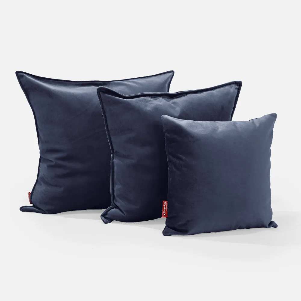 Fundas de Cojín Gigante 70 x 70cm - Terciopelo Azul Marino Azul Lounge Pug