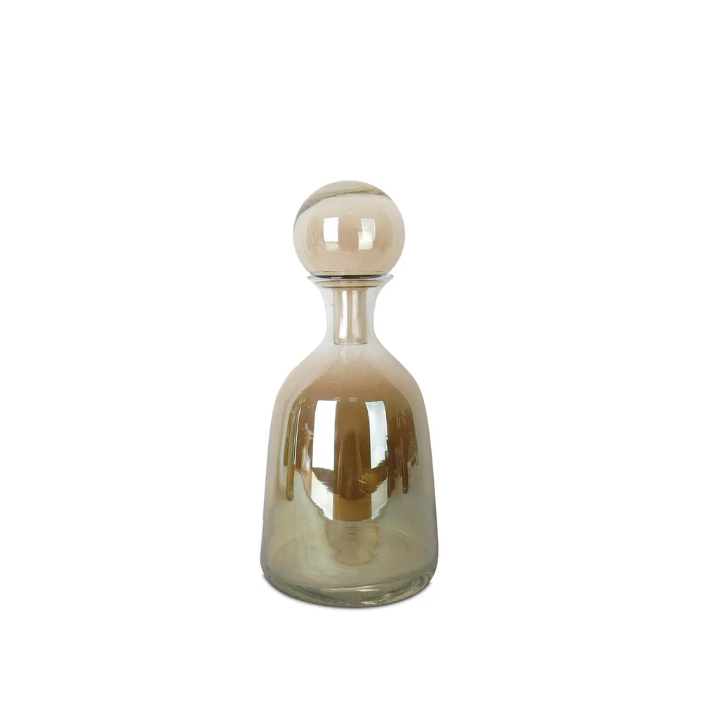 Botella decorativa chica Lubeck - Ámbar