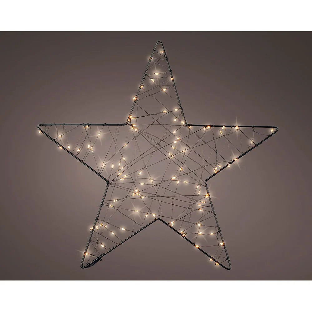 FIGURA MICROLED ESTRELLA DE MALLA EXTERIOR Ø38 cm LUMINEO