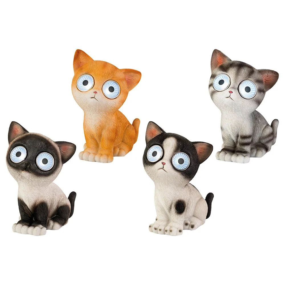 FIGURA SOLAR GATO MODELOS VARIADOS LUMINEO