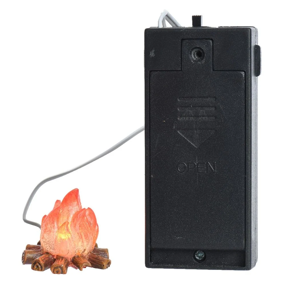 FUEGO PARA BELEN LED 2xAA 3x3x3cm LUMINEO