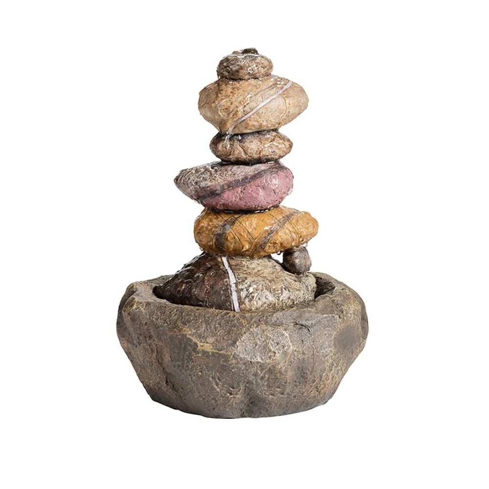 FUENTE DE POLIRESINA PARA INTERIOR Y EXTERIOR; 22 x 22 x 30 cm LUMINEO