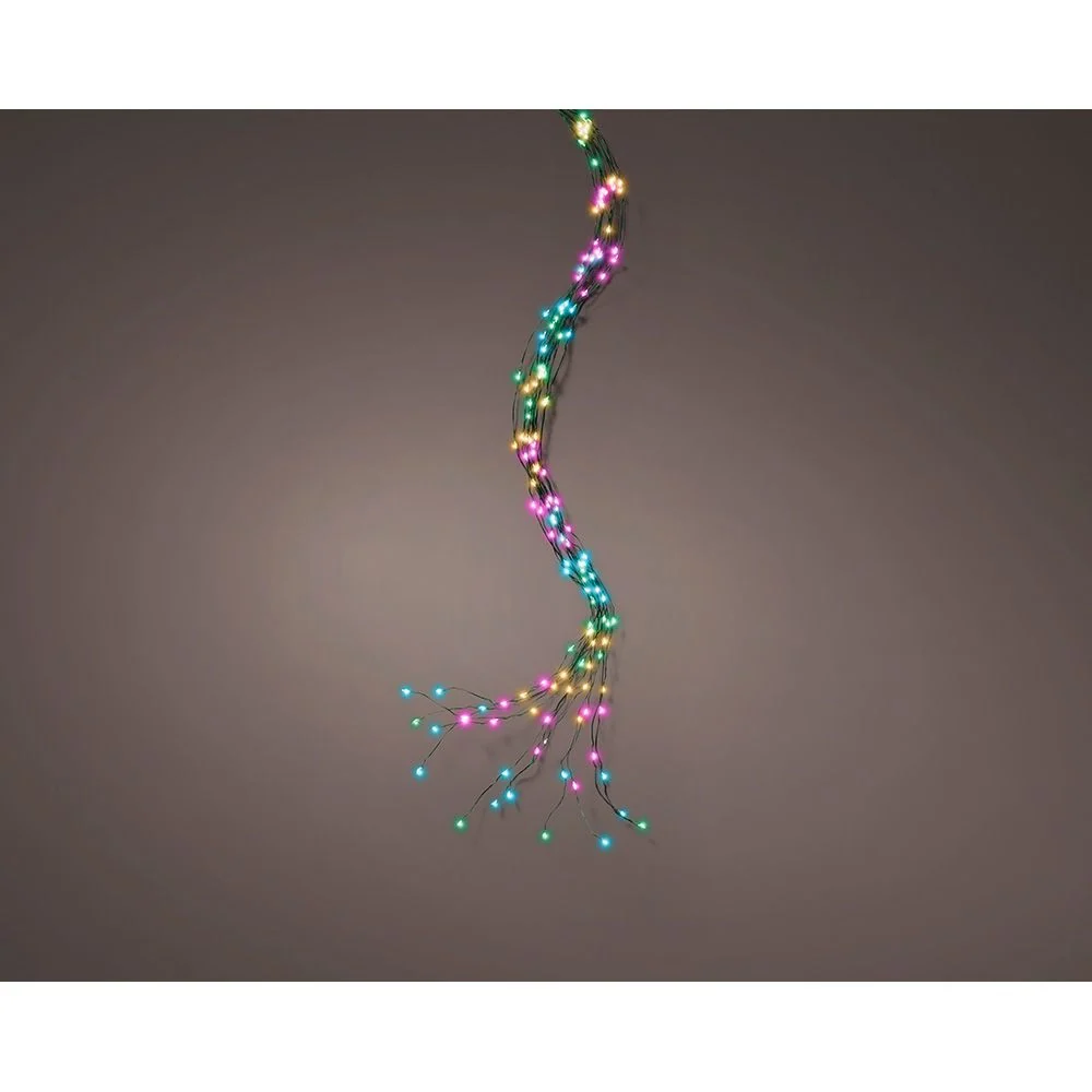 GUIRNALDA MICRO LED EXTERIOR PARA ARBOL DE 180 cm MULTICOLOR SUAVE 1,8 m LUMINEO