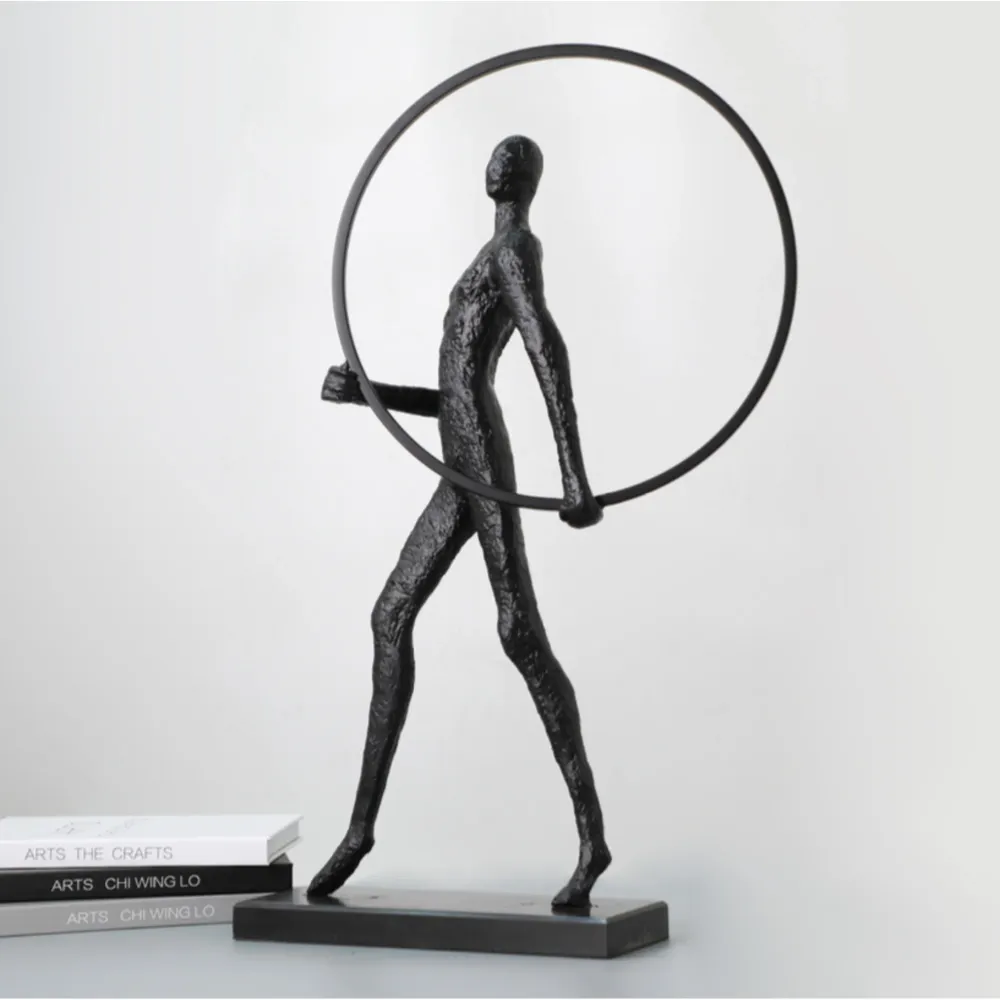ESCULTURA NEGRA L34.5*W15*H65CM LUXURY LIVING