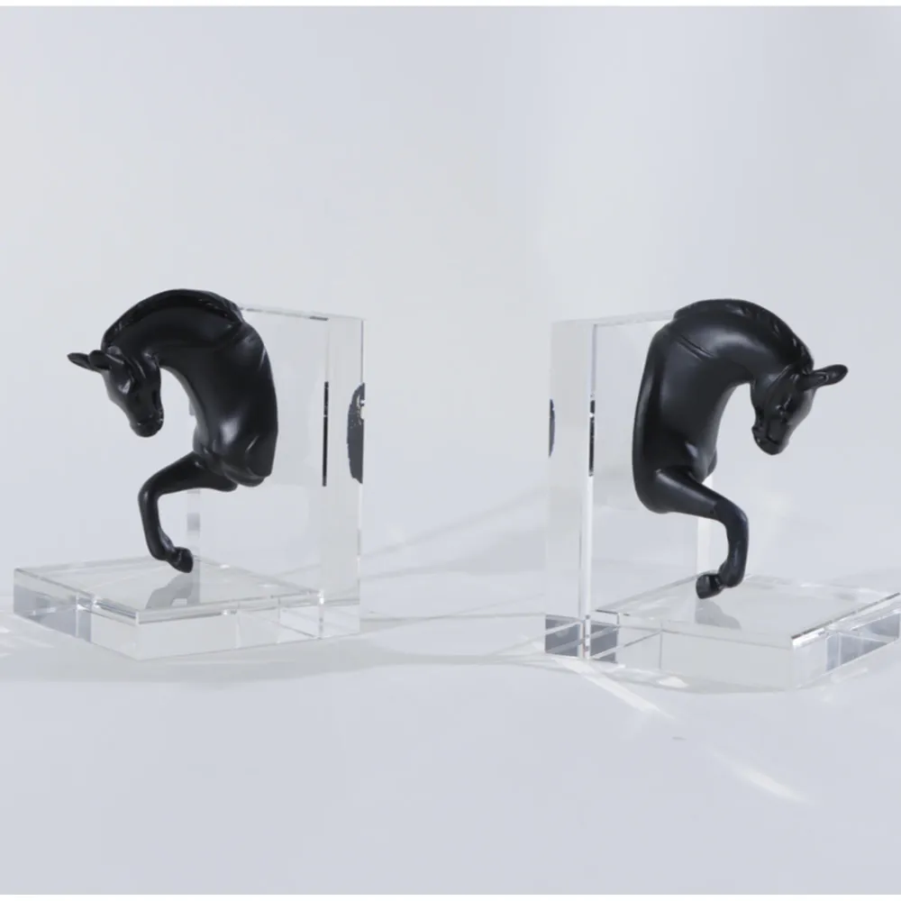 SUJETALIBROS NEGRO L21*W13*H15CM LUXURY LIVING
