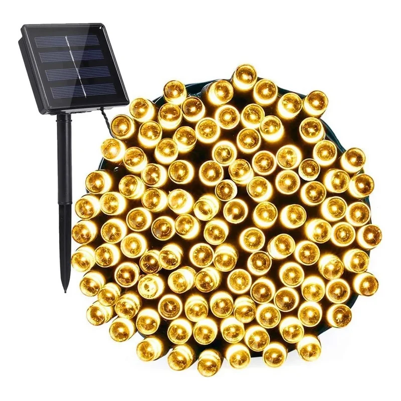 Luces Guirnalda Navidad Solar 200 Led 20 Metros Decorativ MA Store