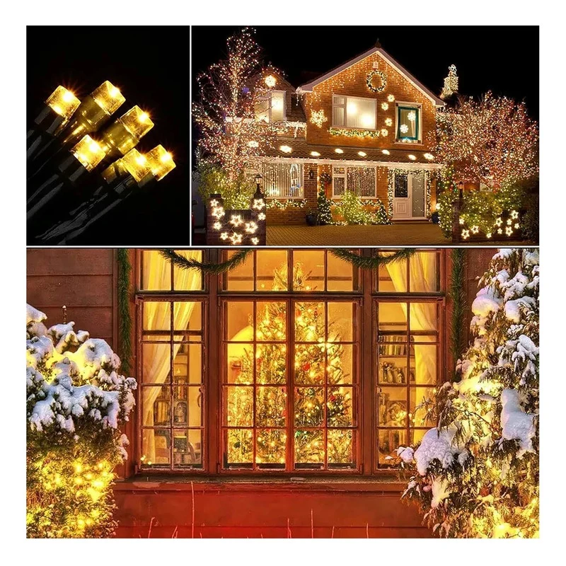 Luces Guirnalda Navidad Solar 200 Led 20 Metros Decorativ MA Store