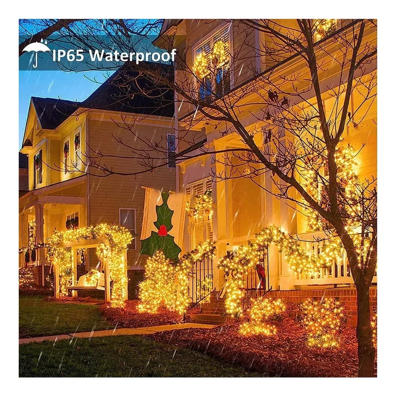 Luces Guirnalda Navidad Solar 200 Led 20 Metros Decorativ MA Store