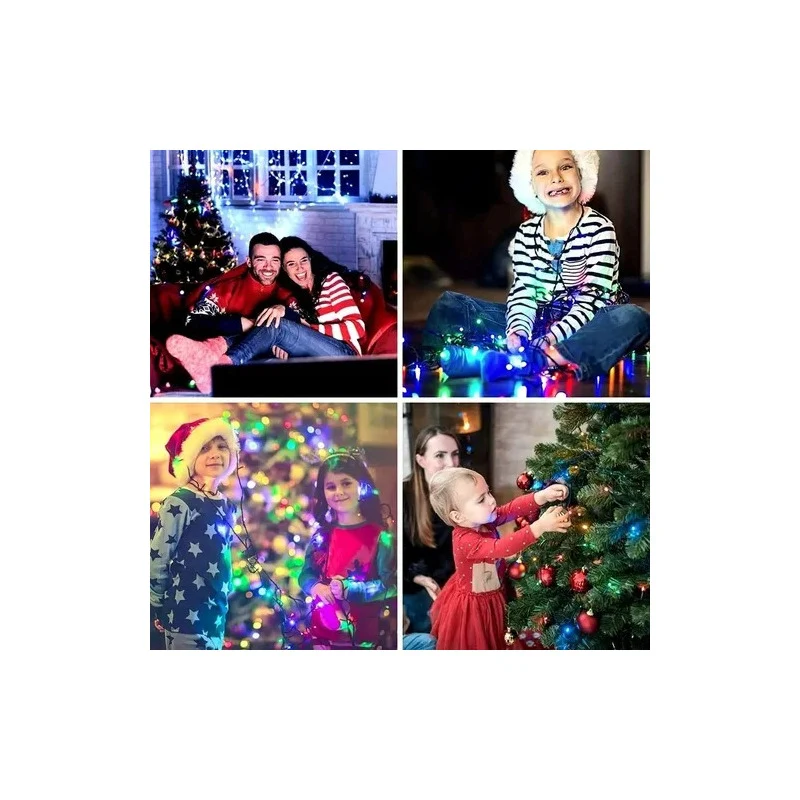 Luz Arbol Luces Color 100 Led Cosas Decoracion Navidad Arroz MA Store