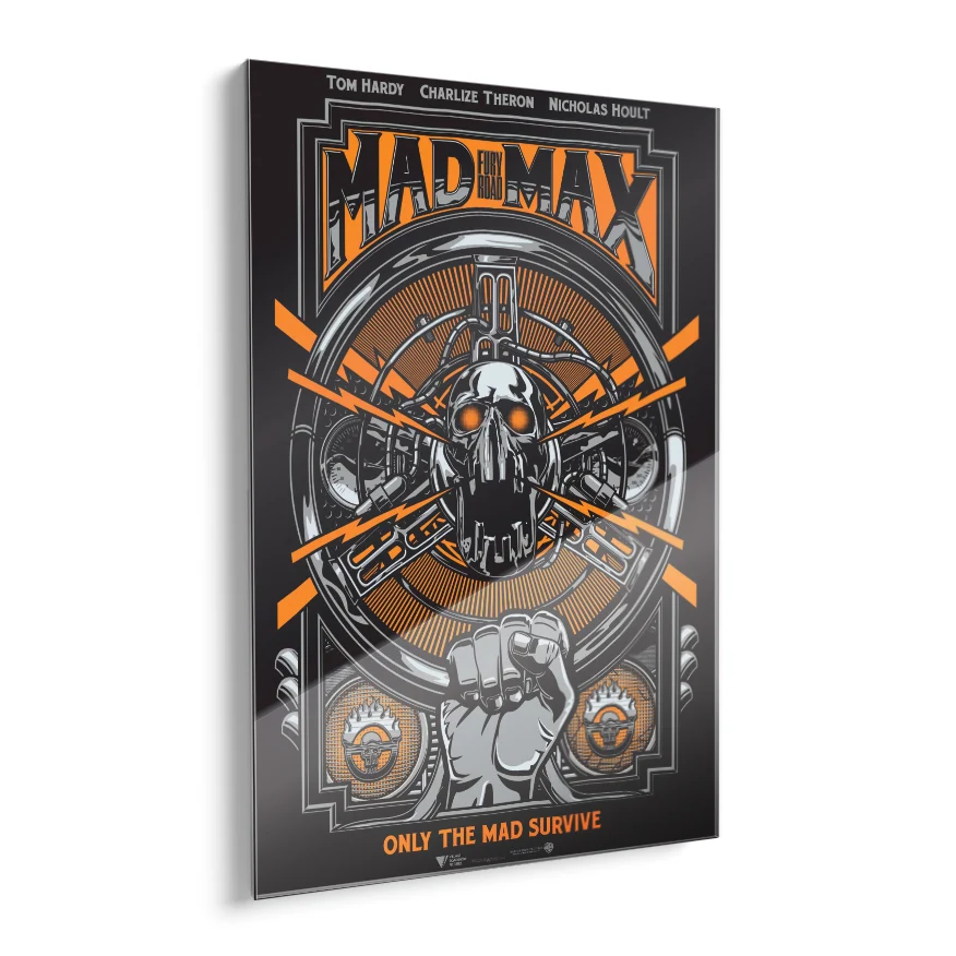 Mad Max Fury Road Orange Poster Poster