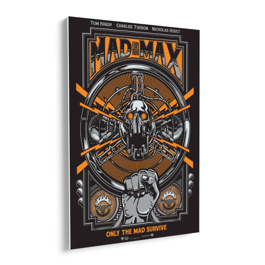 Mad Max Fury Road Orange Poster Poster