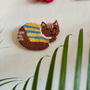 Mini alfombra de Gato (Marrón) Mamallanes