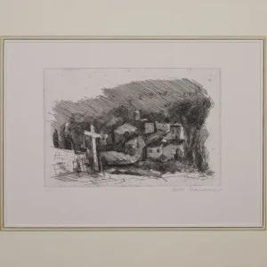 MANARESI Paolo, Umbrí, 1963, Aguafuerte original firmado