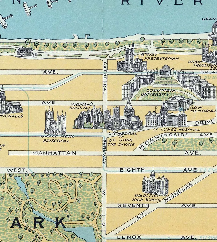 Nueva York ilustrado - Lámina MAPPIN