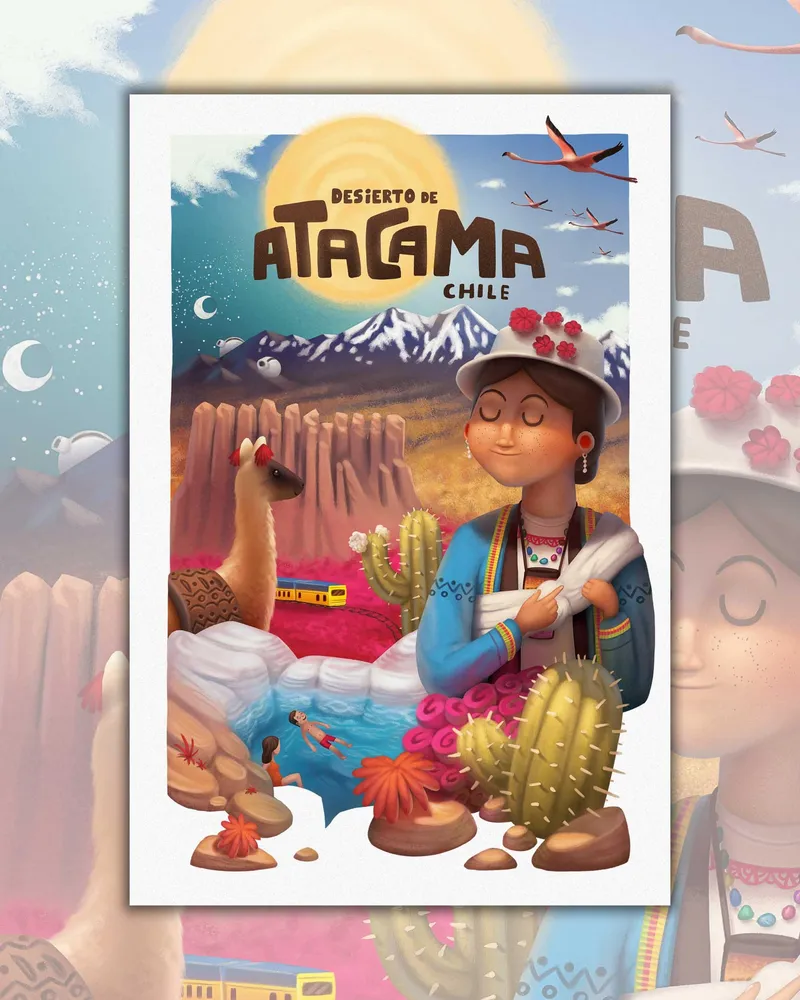 Poster Desierto de Atacama - Lámina MAPPIN