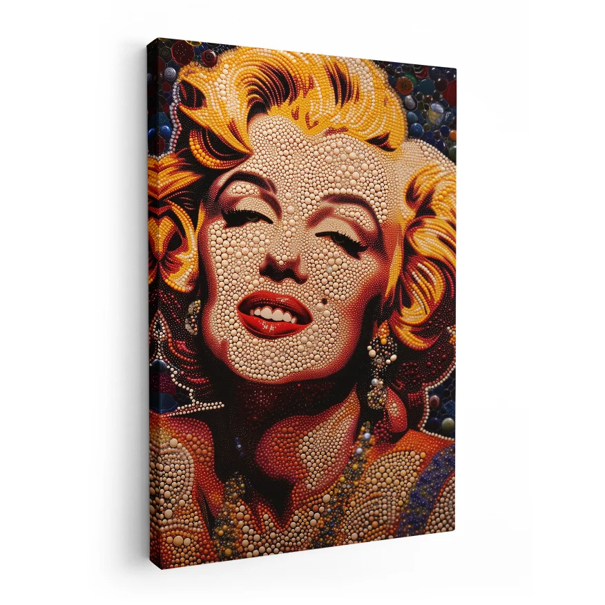 Marilyn Monroe Retrato Perlas Poster