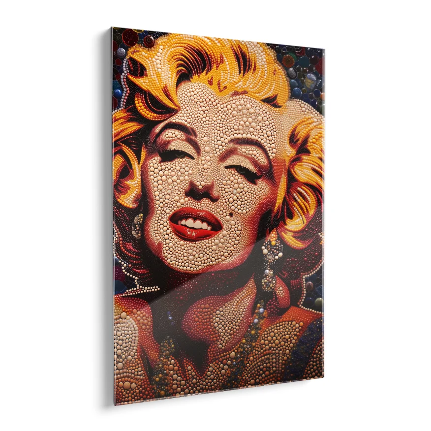 Marilyn Monroe Retrato Perlas Poster