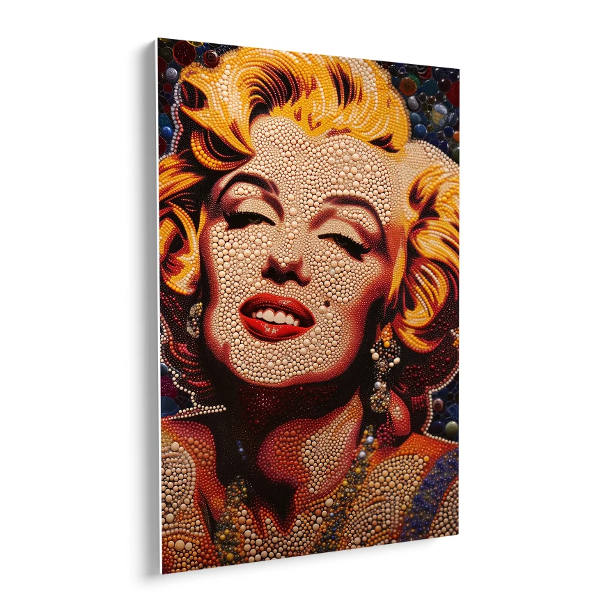 Marilyn Monroe Retrato Perlas Poster