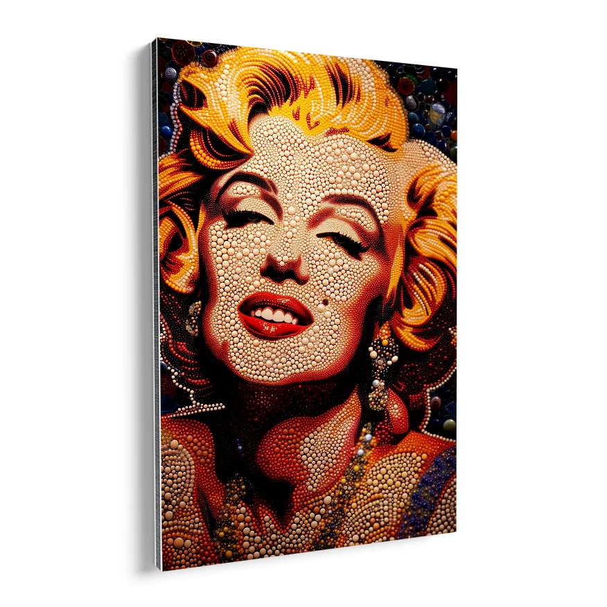 Marilyn Monroe Retrato Perlas Poster