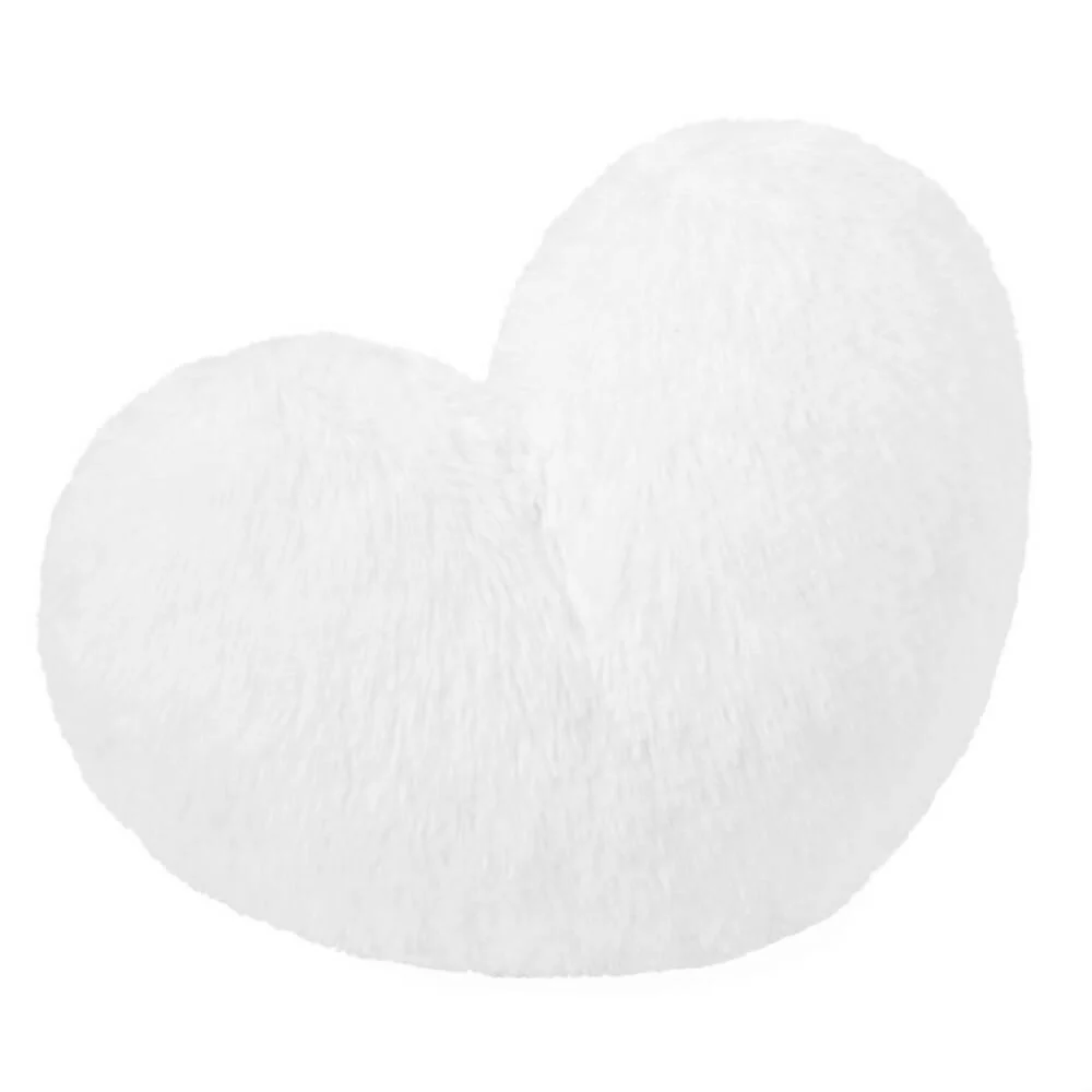 Cojín Decorativo Peludo Corazón BLANCO Marketplace - DB