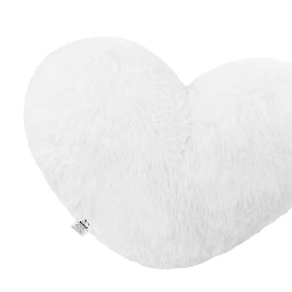 Cojín Decorativo Peludo Corazón BLANCO Marketplace - DB
