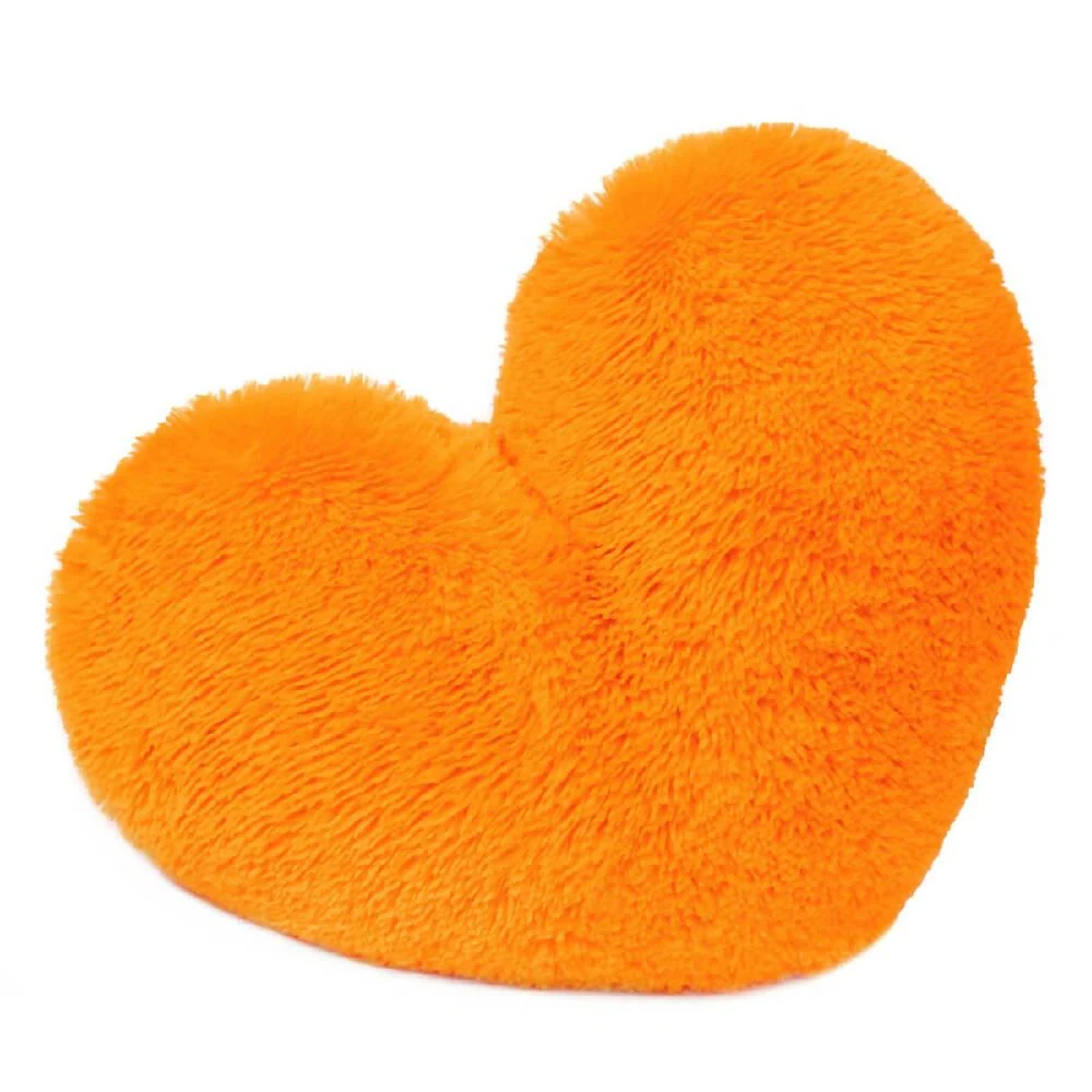 Cojín Decorativo Peludo Corazón NARANJA Marketplace - DB