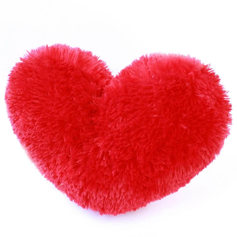 Cojín Decorativo Peludo Corazón Rojo Marketplace - DB
