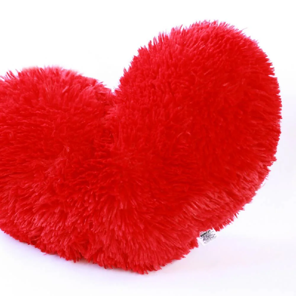 Cojín Decorativo Peludo Corazón Rojo Marketplace - DB
