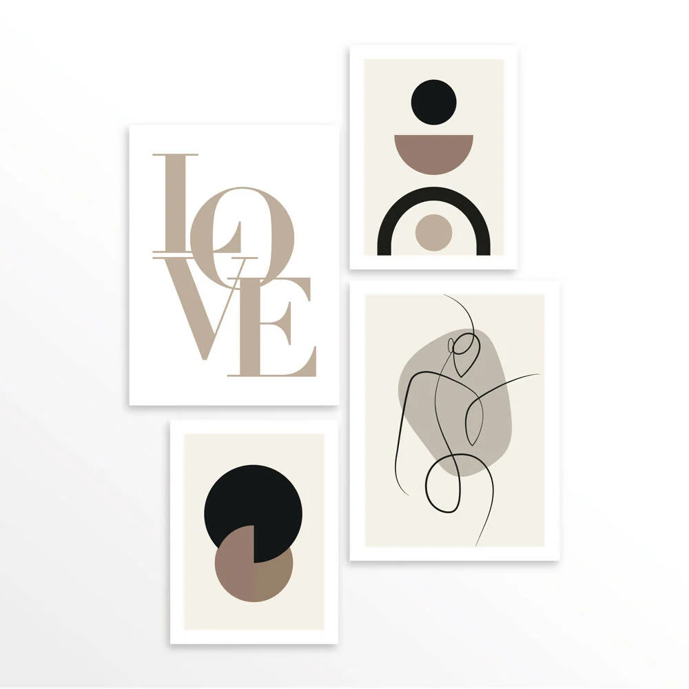 Set x4 Love vibes 37x50 y 30x40 Marketplace - GD
