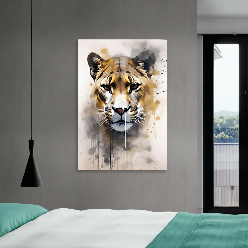 Cuadro Jaguar Grande 70 X 100 X 3 Cms Marketplace - HO